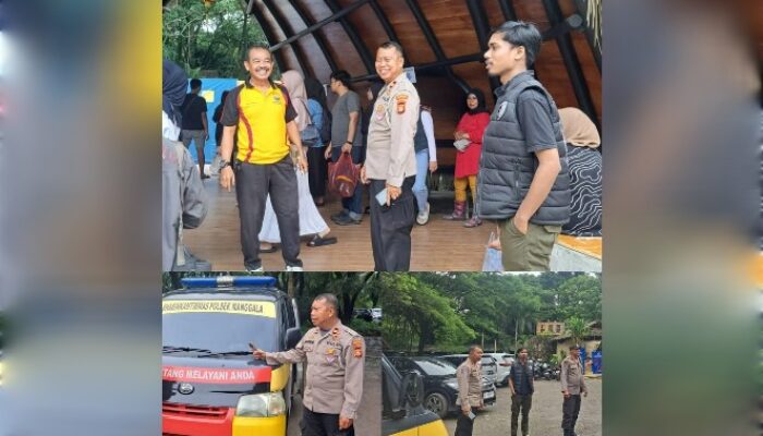 Patroli Libur Nasional: Personel Polsek Manggala Pastikan Keamanan di Bugis Waterpark Adventure
