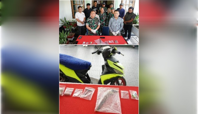 Kodim 1409/Gowa dan Polres Gowa Bersinergi Ungkap Kasus Narkoba di Desa Parangloe