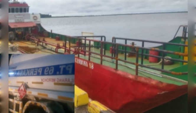 Viral! Kapal LCT Cendana 88 Diduga Transfer BBM Ilegal di Pelabuhan Cappa Ujung