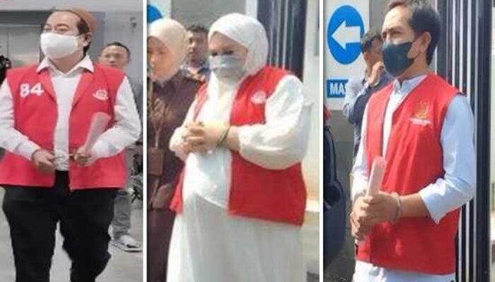 Diborgol dan Berompi Merah, Pelaku Skincare Ilegal Makassar Digiring ke Rutan