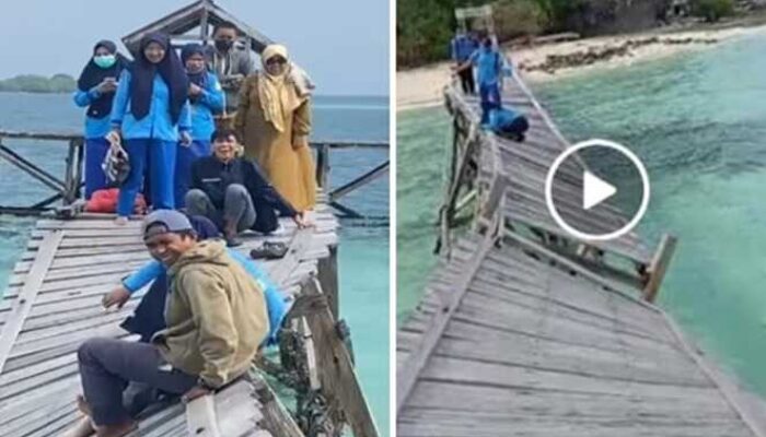 Demi Pasien, Nakes Sinjai Pertaruhkan Nyawa Lintasi Jembatan Lapuk
