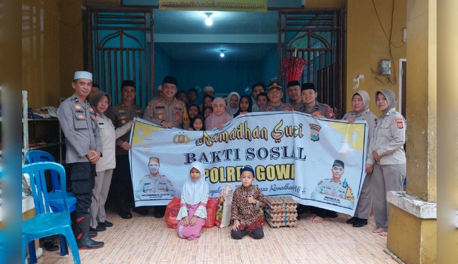 Polres Gowa Salurkan Bantuan Ramadhan ke Panti Asuhan