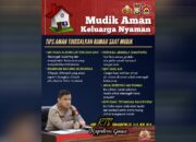 Kapolres Gowa Bagikan Tips Mudik Aman: Rumah Terjaga, Perjalanan Nyaman