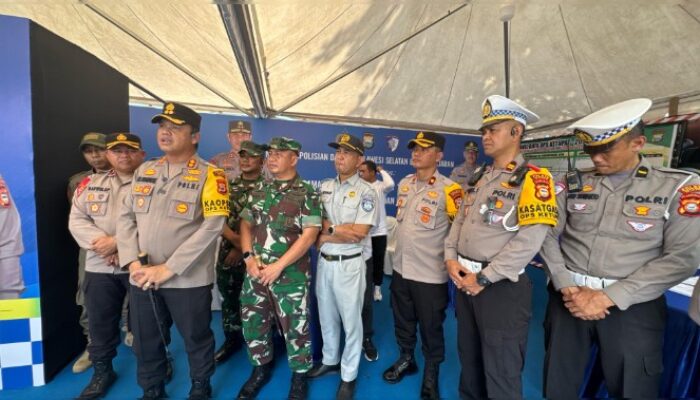 Kapolres dan Dandim 1409/Gowa Tinjau Pos Pengamanan Operasi Ketupat 2025, Berikan Dukungan Moril kepada Personel