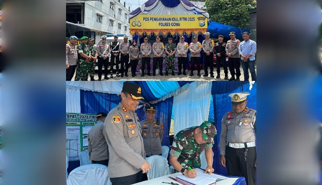 Kapolres dan Dandim Gowa Pantau Pos Operasi Ketupat 2025, Pastikan Keamanan dan Kelancaran Arus Mudik