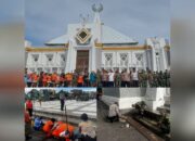 Sinergi TNI-Polri, Polres Gowa dan Kodim 1409/Gowa Gelar Kerja Bakti di Masjid Syekh Yusuf 