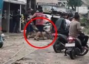 Aksi Brutal! Debt Collector Digebuki Massa di Tengah Jalan