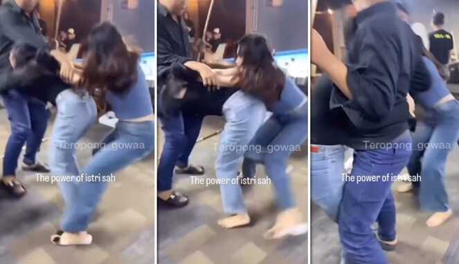 Dramatis! Istri Sah Gerebek Suami di Kafe Bersama Pelakor, Emosi Meledak!