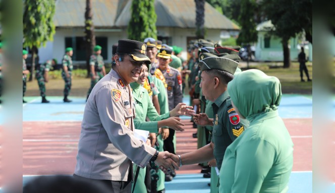 Jelang Tugas Baru di Polda Metro Jaya, Kapolres Gowa Pamit dengan Hangat di Kodim 1409/Gowa