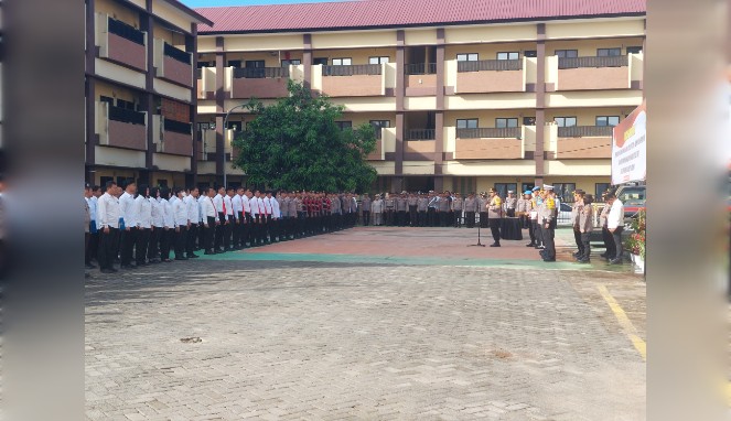 Apel Pagi dan Halal Bihalal, Polres Gowa Pererat Silaturahmi Pascalebaran 1446 H