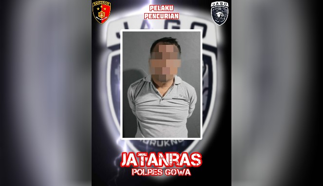 Satreskrim Polres Gowa Ringkus Residivis Spesialis Kost di Je'neponto, Sita Emas dan Laptop Curian