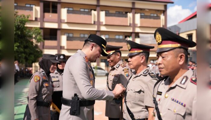 Polres Gowa Gelar Sertijab Pejabat Utama dan Kapolsek