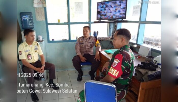 Sinergi TNI-Polri, Sambangi Satpam IPA Somba Opu Gowa