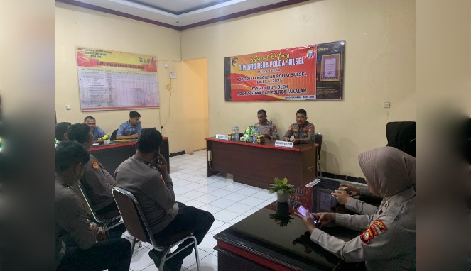 Polres Gowa Terima Kunjungan Tim Biro Rena Polda Sulsel