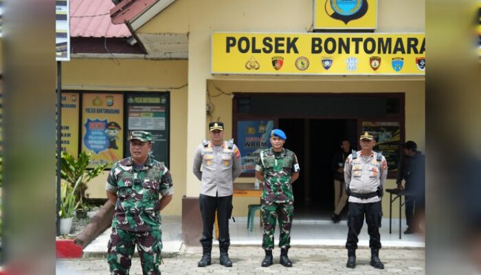 TNI-Polri Gowa Gerebek Lokasi Sabung Ayam di Desa Nirannuang, Arena Dibongkar!