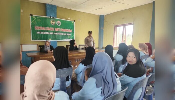 Cegah Narkoba Sejak Dini, Bhabinkamtibmas Desa Datara Ajak Warga Jadi Garda Terdepan