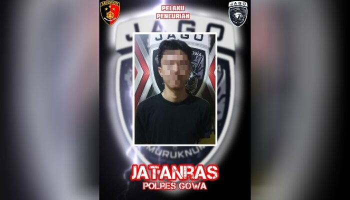 Tim Jatanras Polres Gowa Tangkap Pelaku Pencurian dengan Pemberatan di Makassar