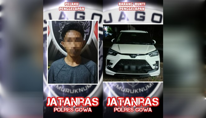 Pinjam Mobil, Tak Kembali: Jatanras Polres Gowa Bekuk Pelaku Penggelapan di Pasar Minasa Maupa