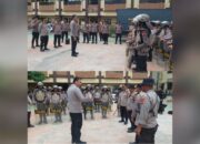 Kapolres Gowa Tinjau Latihan Pengendalian Massa Sat Samapta Menjelang Hari Buruh