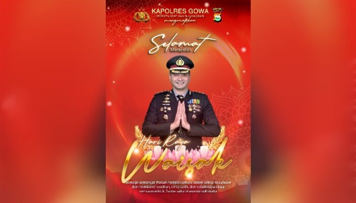 Polres Gowa Rayakan Semangat Waisak dengan Pesan Toleransi Antarumat Beragama