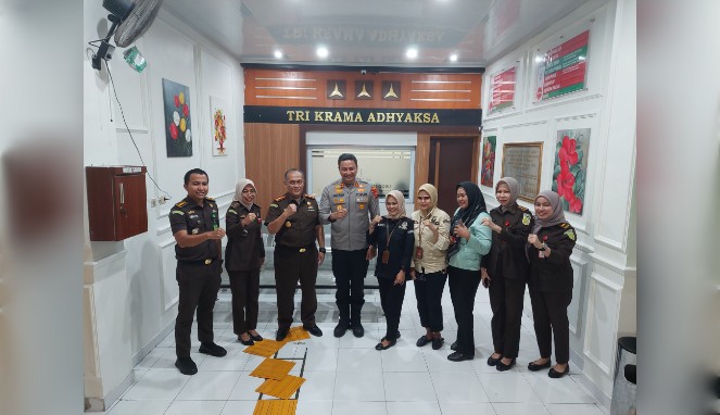 Pererat Sinergitas, Kapolres Gowa Silaturahmi dengan Kepala Kejaksaan Negeri Gowa