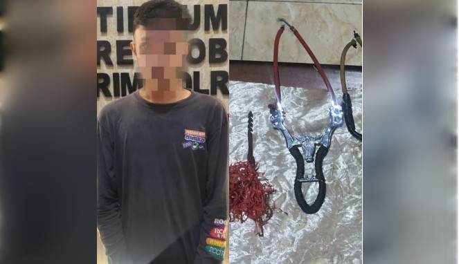 Resmob Polres Gowa Tangkap DPO Pengancaman di Jalan Poros Malino