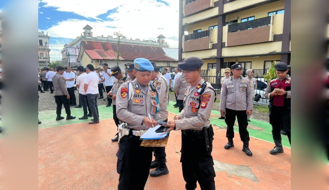 Tingkatkan Disiplin Personel, Sipropam Polres Gowa Gelar Gaktiblin Usai Apel Pagi