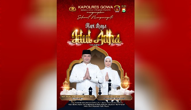 Kapolres Gowa dan Bhayangkari: Tebar Semangat Kurban dan Kepedulian di Idul Adha 1446 H