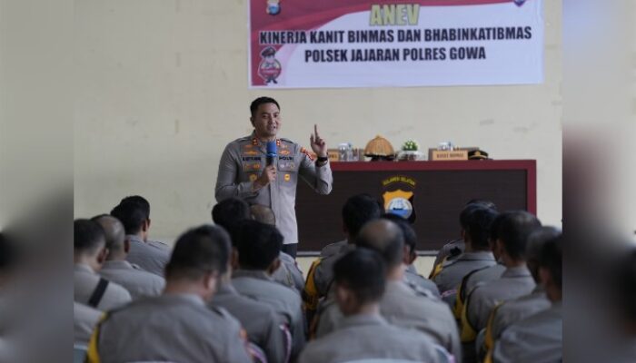 Kapolres Gowa Pimpin ANEV Bhabinkamtibmas, Tekankan Peran Sebagai Garda Terdepan Pelayanan Publik