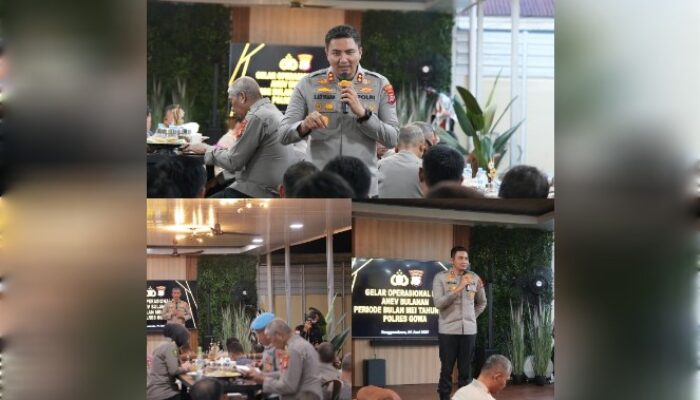 Polres Gowa Gelar Anev Mei 2025: Kapolres Tekankan Profesionalisme dan Disiplin Personel