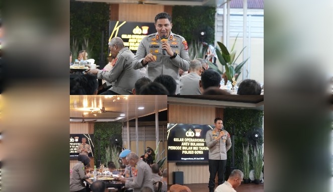 Polres Gowa Gelar Anev Mei 2025: Kapolres Tekankan Profesionalisme dan Disiplin Personel
