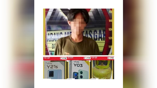 Panjat Rumah Warga, Pria di Gowa Gasak HP dan Tabung Gas