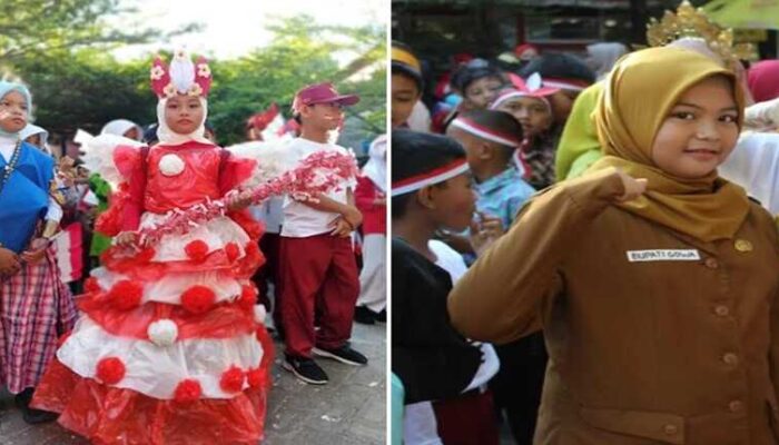 Semangat Merdeka! Anak-Anak SD Borong Tampil Kreatif di Karnaval HUT RI ke-80