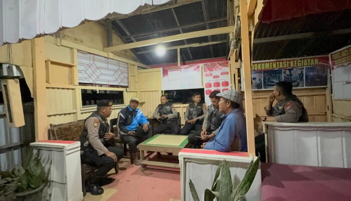 Polres Gowa Pastikan Lingkungan Aman, Patroli Malam Sasar Desa Pannakukang