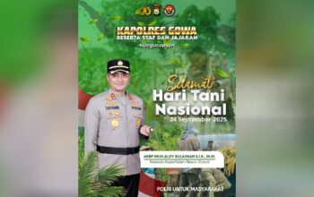 Polres Gowa Ajak Masyarakat Hargai Jasa Petani, Penopang Hidup Bangsa