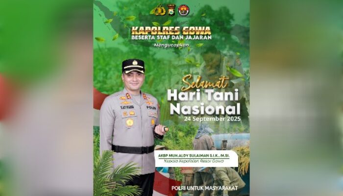 Polres Gowa Ajak Masyarakat Hargai Jasa Petani, Penopang Hidup Bangsa