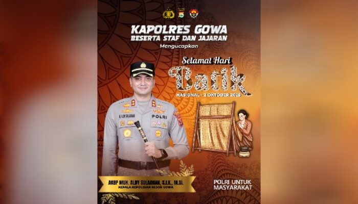 Kapolres Gowa: Batik Adalah Identitas dan Kebanggaan Bangsa Indonesia