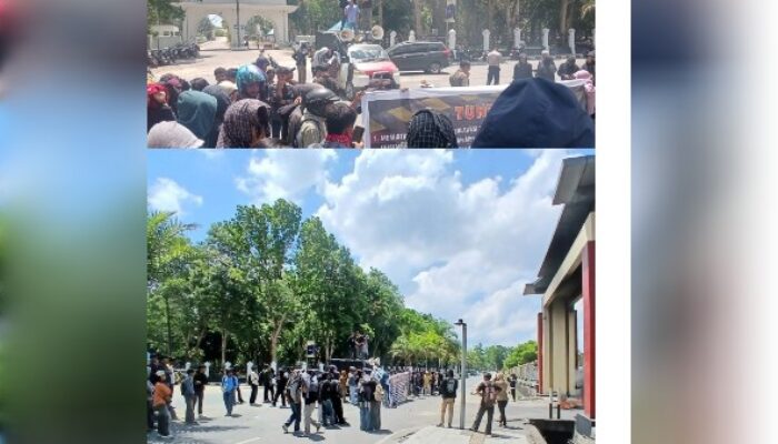 Ratusan Pemuda-Mahasiswa Geruduk Polda Sultra, Tuding Oknum Penyidik Diduga “Pesanan”