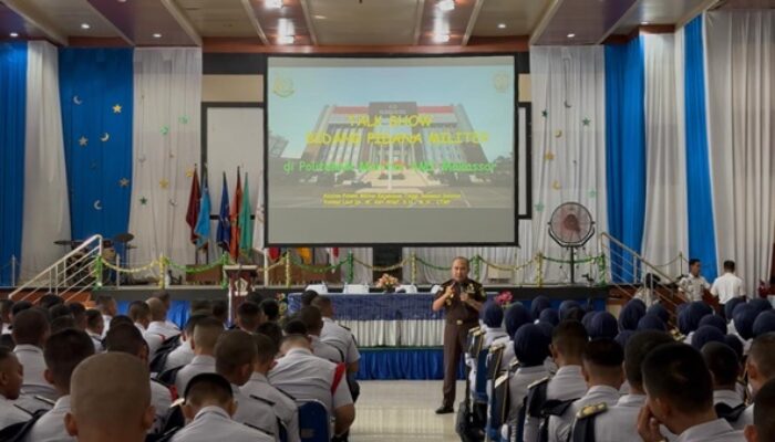 Bidang Pidana Militer Kejati Sulsel Gelar Talk Show Inspiratif di Polimarim Makassar