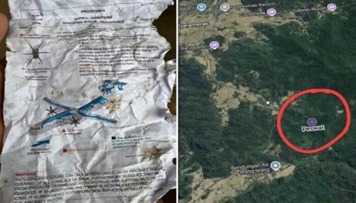 Pesawat ATR 42-500 IAT Diperkirakan Terjatuh di Sekitar Leang-leang Maros