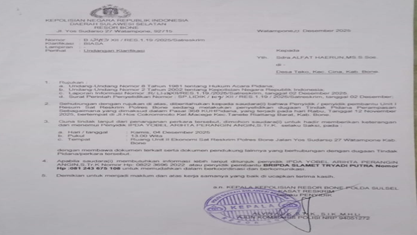 5 Bulan Tanpa Kepastian! Kasus Penarikan Motor di Bone Diduga Mandek