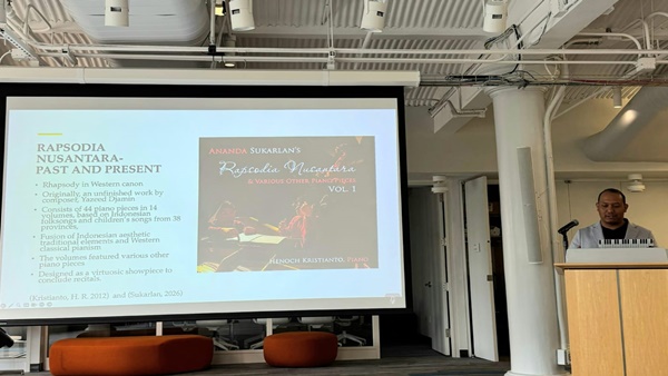 Dr Edy Panjaitan Presentasikan Musik Piano Indonesia di New York Bergengsi