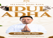 Erwin Tang Jaya Ucapkan Selamat Hari Raya Idul Adha kepada Umat Muslim