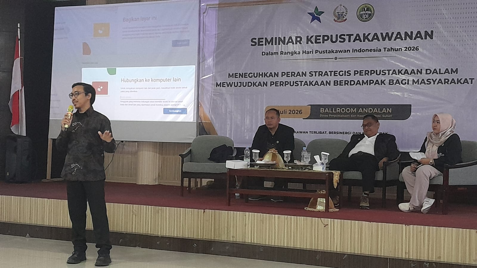 Seminar Hari Pustakawan 2026, dengan Tema "Meneguhkan Peran Strategis Perpustakawan dalam Mewujudkan Perpustakaan Berdampak bagi Masyarakat",