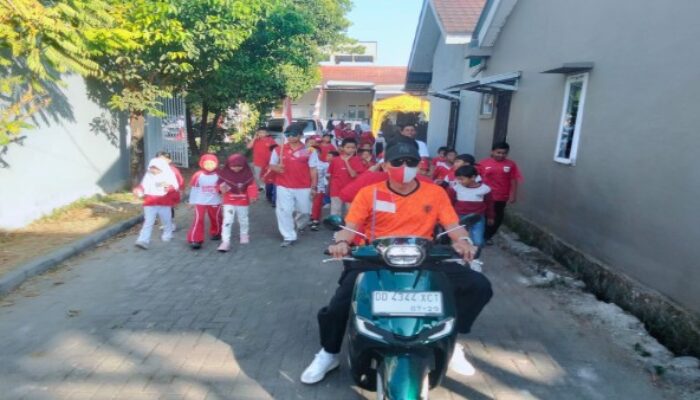 Semarak HUT RI ke-81, Warga Griya Antang Gelar Jalan Santai
