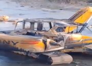 Ekskavator Sany SY215 di Bajo Barat Hangus Terbakar, Diduga Dibakar OTK