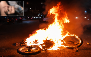 Diduga Geng Motor Mengamuk di Makassar, Satu Warga Terluka dan Motor Dibakar Massa