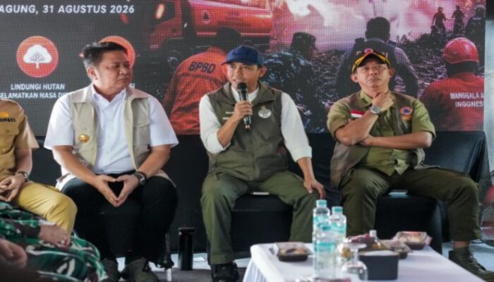 September Battleground Karhutla, Menhut Raja Antoni Maksimalkan OMC-Pasukan Darat