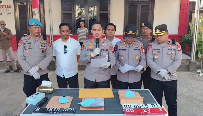 Polresta Gowa Ungkap Kasus Penipuan dan Penggelapan 19 Mobil Rental