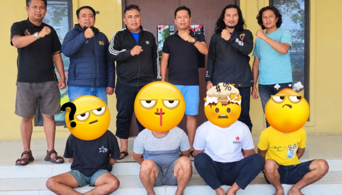 Polsek Lau Amankan Empat Terduga Komplotan Pelaku Pencurian Ternak